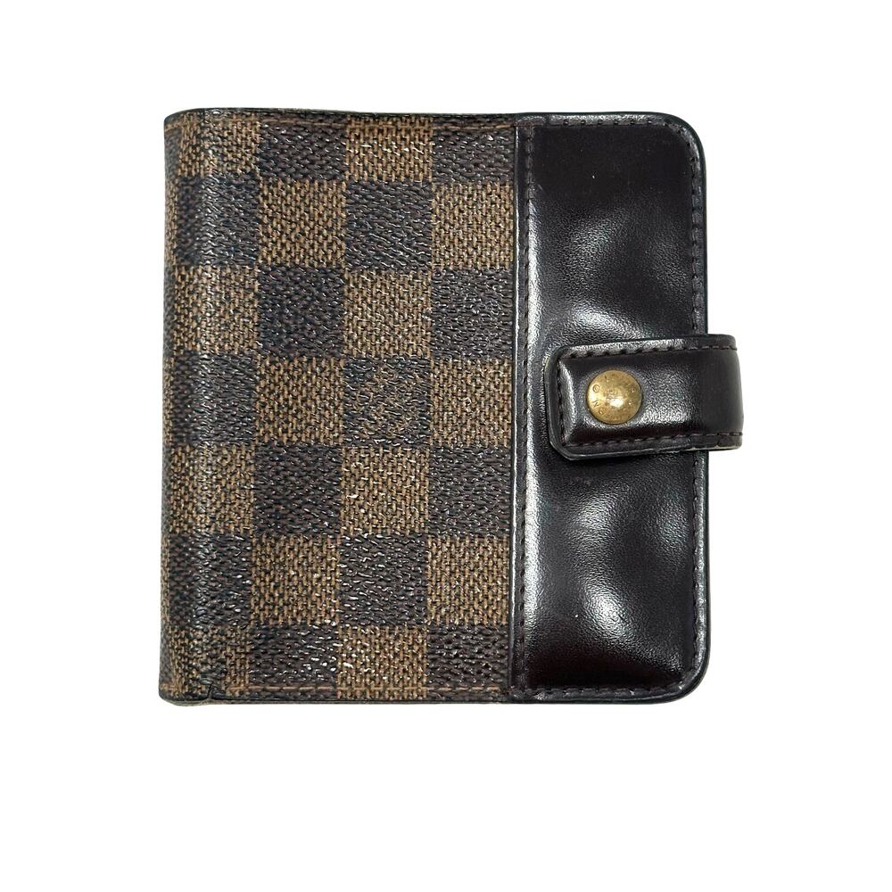 Louis Vuitton LV Damier Ebene Compact Zippy Wallet